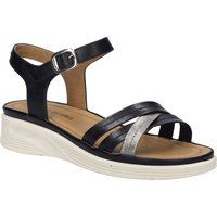 Komfort-Sandalen mit Kreuzriemen aus Leder