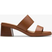 Minimalistische Doppelriemen-Sandalen mit Blockabsatz