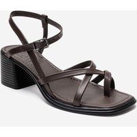 Minimalistische Riemchen-Sandalen mit Blockabsatz