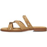 Besetzte flache Riemchensandalen
