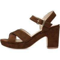 Elegante Plateausandalen mit Kreuzriemen