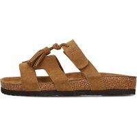 Elegante Wildleder-Pantoletten mit Quasten