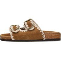 Handwerkliche Wildleder-Zweiriemen-Sandalen