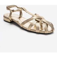 Riemchensandalen mit geflochtenem Muster