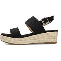 Strukturierte Plateau-Keilschuhe aus Seil