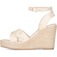 Glitzer Espadrille Keilsandaletten
