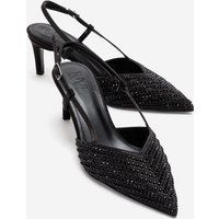 Melodie Slingback-Pumps mit Kristallbesatz