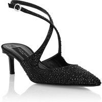 Verzierte spitze Kitten-Heel-Pumps