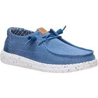 Chambray-Slipper im Mokassin-Stil
