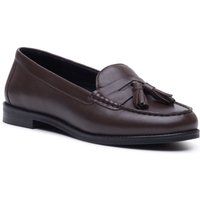 Klassische Leder-Loafer mit Quasten