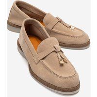 Elegante Suede-Loafer mit Quasten