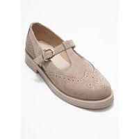 Wildleder-Slipper mit T-Riemen