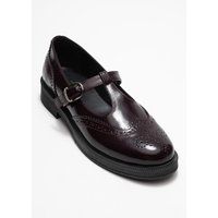 Brogue-Halbschuhe aus poliertem Leder