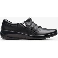 Professionelle Leder-Slipper mit Raffung