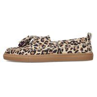 Leopard-Loafer mit Quasten-Details
