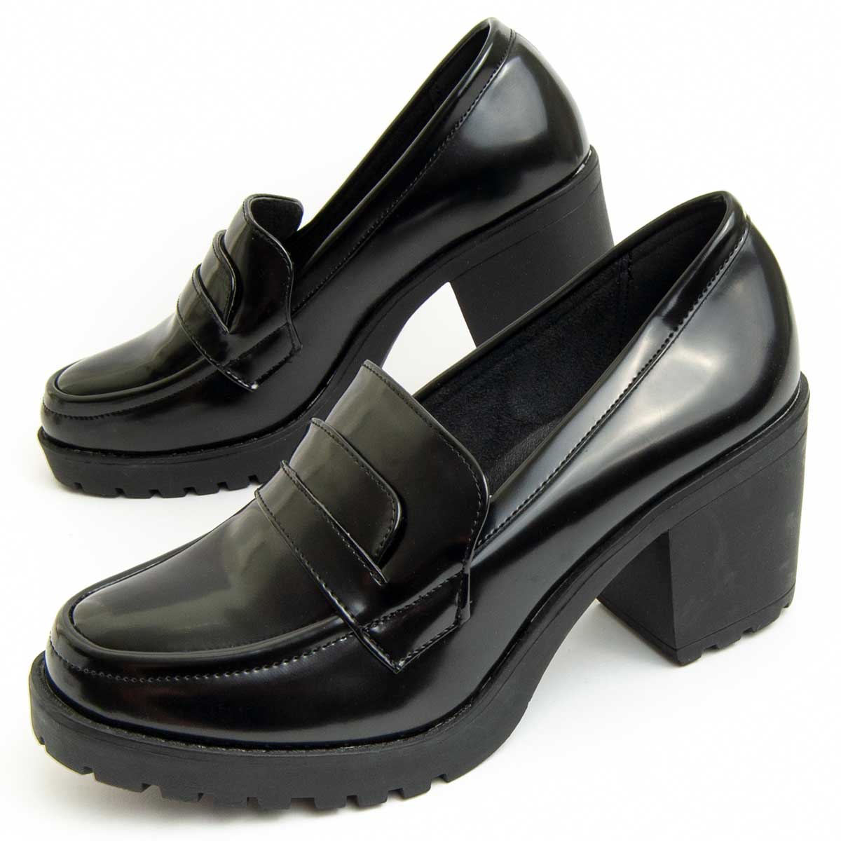 Klobige Plateau-Penny-Loafer