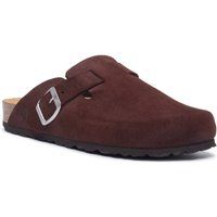 Klassische Wildleder Clog-Pantoletten