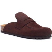 Penny-Loafer-Mules aus Wildleder