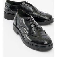 Klassische Lackleder Wingtip Oxfords