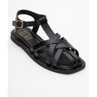 Minimalistische Riemensandalen aus Leder