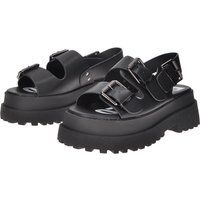 Klobige Plateau-Sandalen mit Mehrfachschnallen