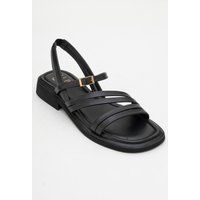 Riemchensandalen aus Nappaleder mit Riemen
