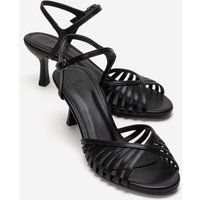 Riemchen-Stiletto-Sandalen mit Schnallenverschluss