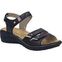 Komfortable Leder-Keilsandalen