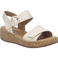 Plateau-Keilsandalen in Creme