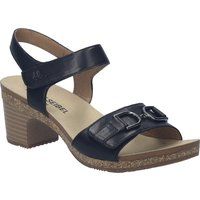 Leder-Sandalen mit bequemem Blockabsatz