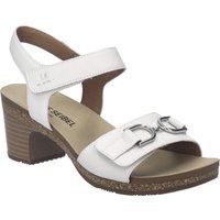 Elegante Leder-Sandalen mit Blockabsatz