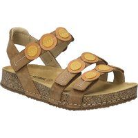 Komfort-Ledersandalen mit farbigen Punkten