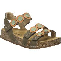 Lederriemchensandalen mit dekorativen Akzenten