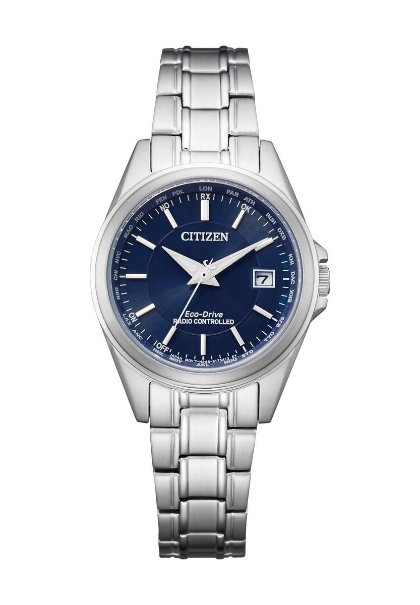 Elegante funkgesteuerte Eco-Drive Uhr