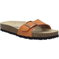 Leder-Pantolette mit verstellbarer Schnalle