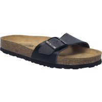 Klassische Leder-Pantolette mit Riemen
