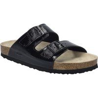 Zwei-Riemen-Sandalen aus Lackleder