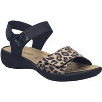 Bequeme Riemensandale mit Tiermuster