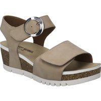 Komfort-Sandalen mit Keilabsatz aus Leder