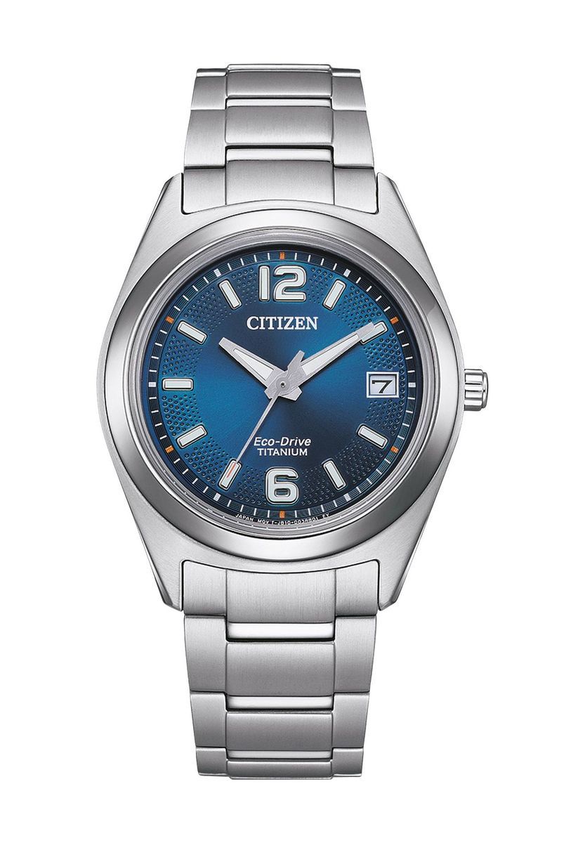 Eco-Drive Armbanduhr aus Titan