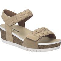 Plateau-Sandalen mit Flechtriemen