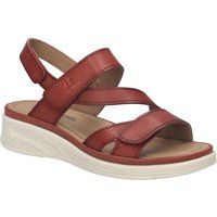Bequeme Leder-Keilsandalen