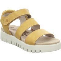 Gedämpfte Plateausandalen mit Lederriemen