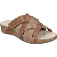 Geflochtene Keilsandalen aus Nubukleder