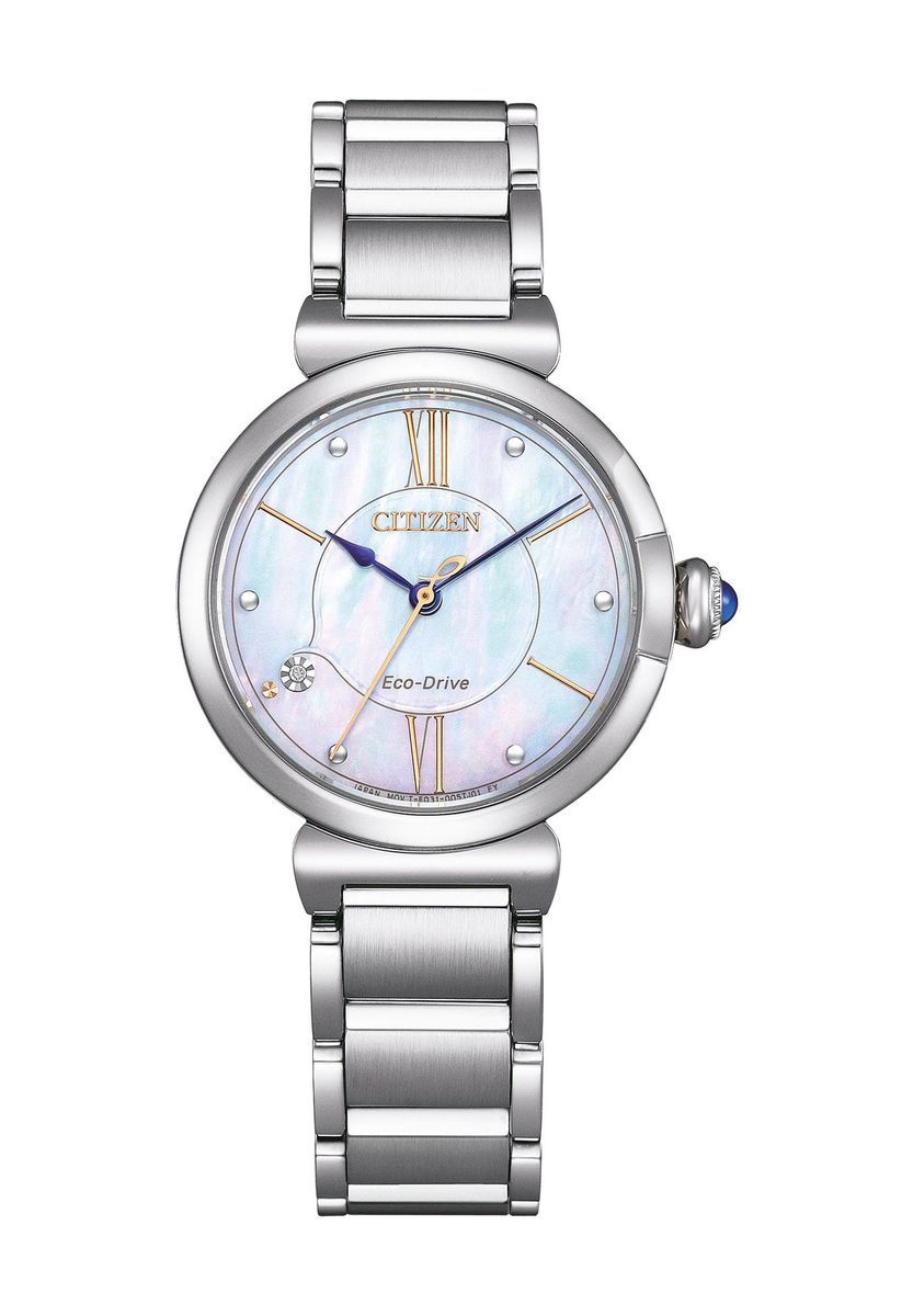 Elegante Armbanduhr mit Perlmutt-Zifferblatt