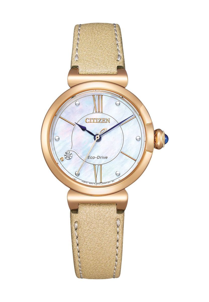 Elegante Perlmutt-Armbanduhr