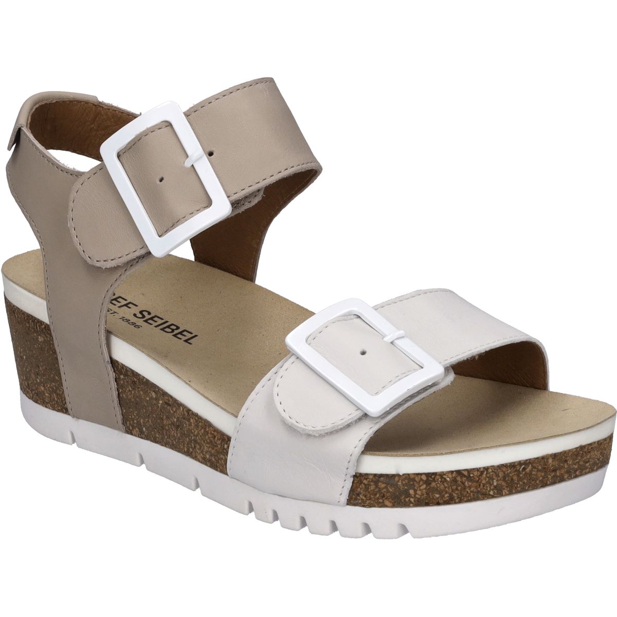 Plateau-Sandalen mit Schnallen-Riemen