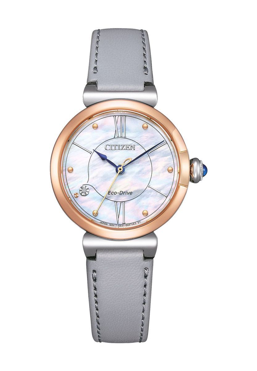 Elegante Perlmutt-Armbanduhr