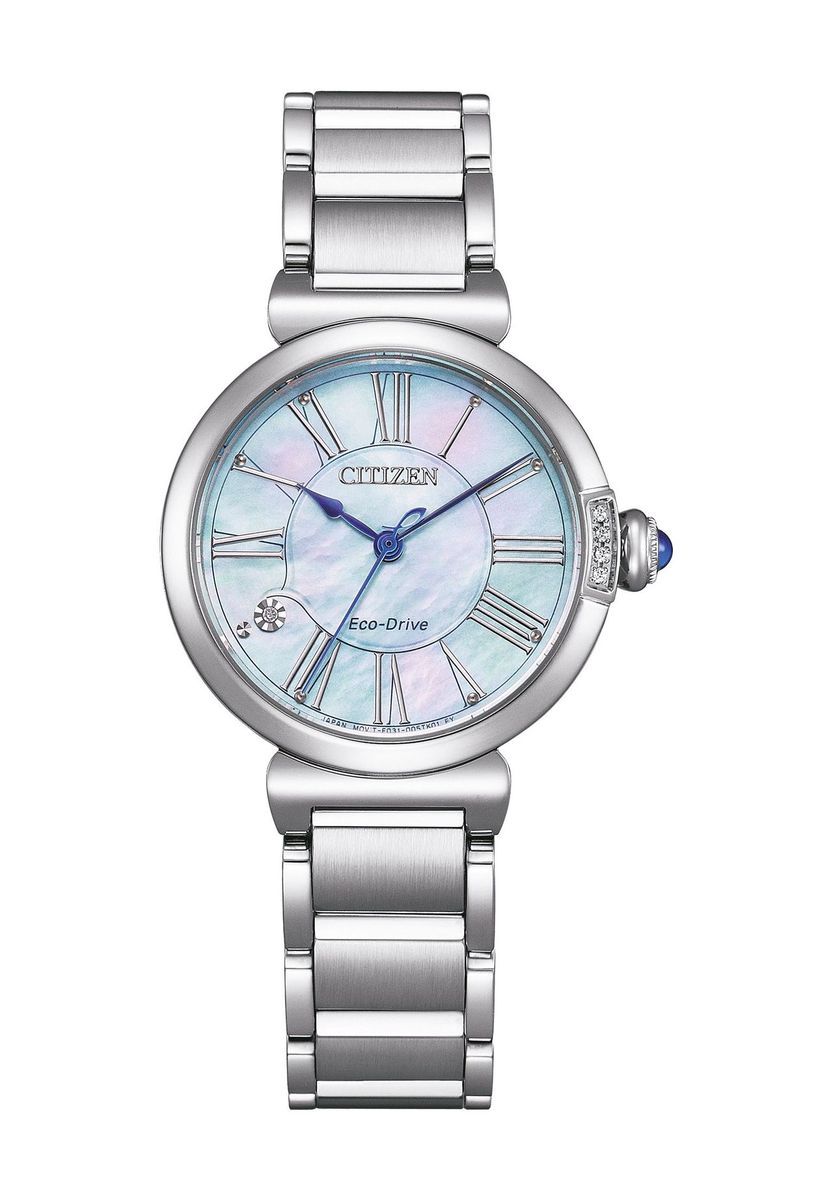 Elegante Armbanduhr mit Perlmutt-Zifferblatt