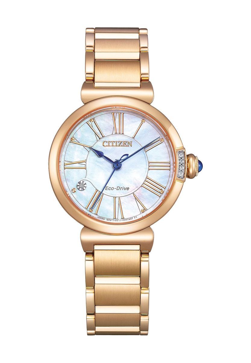 Elegante Perlmutt-Armbanduhr